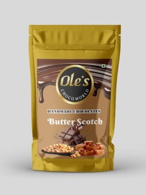 Ole's Choco World Butter Scotch Filling Handmade Dark Chocolates, 100g