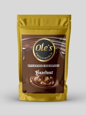 Ole's Choco World Hazelnut Filling Handmade Dark Chocolates, 100g